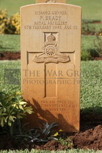 BEIRUT WAR CEMETERY - BRADY, PATRICK